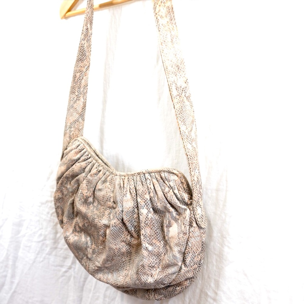 80s Faux Leather Snakeskin Bag